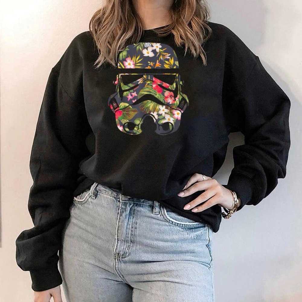 Star Wars Tropical Stormtrooper Floral Print Sweatshirt S